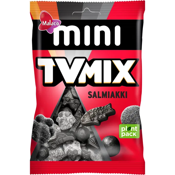 Malaco Mini TV Mix Salmiakki makeissekoitus 110g