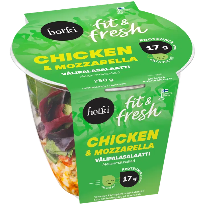 Hetki Fresh pastasalat kana ja Mozzarella juustuga, 250 g