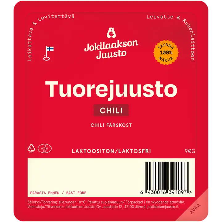Jokilaakson Juusto Tuorejuusto chili 90g