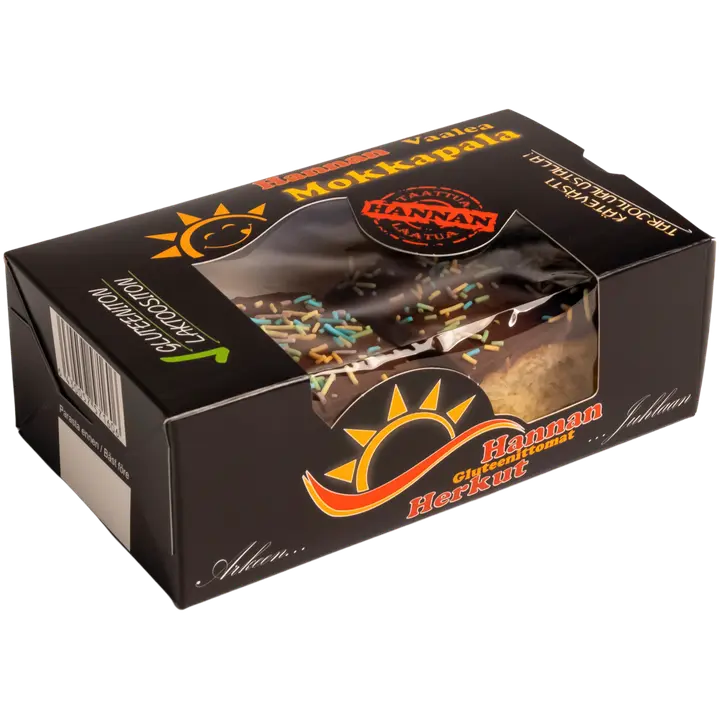 Gluteeniton vaalea mokkapala, 150g, 2 palaa rasiassa