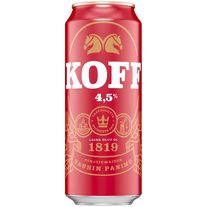 KOFF Lager olut 4,5 % tölkki 0,5 L