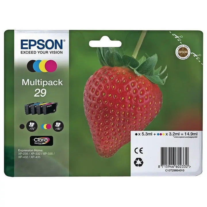 Epson mustepatruuna moniväripakkaus 3T29864012