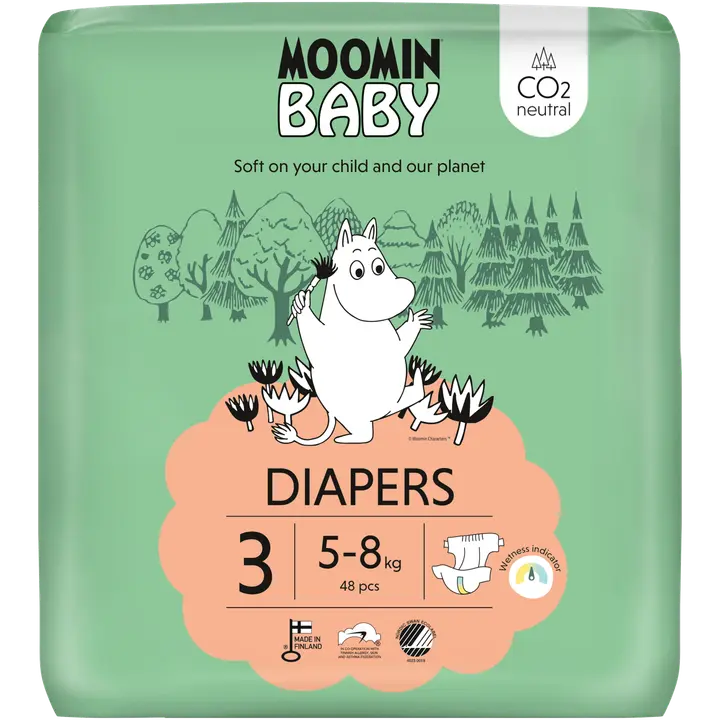 Moomin baby teipmähkmed 3 48tk 5-8kg