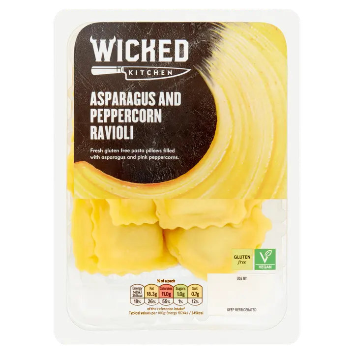 Wicked Kitchen - Spinach & Wild Garlic Ravioli 250g