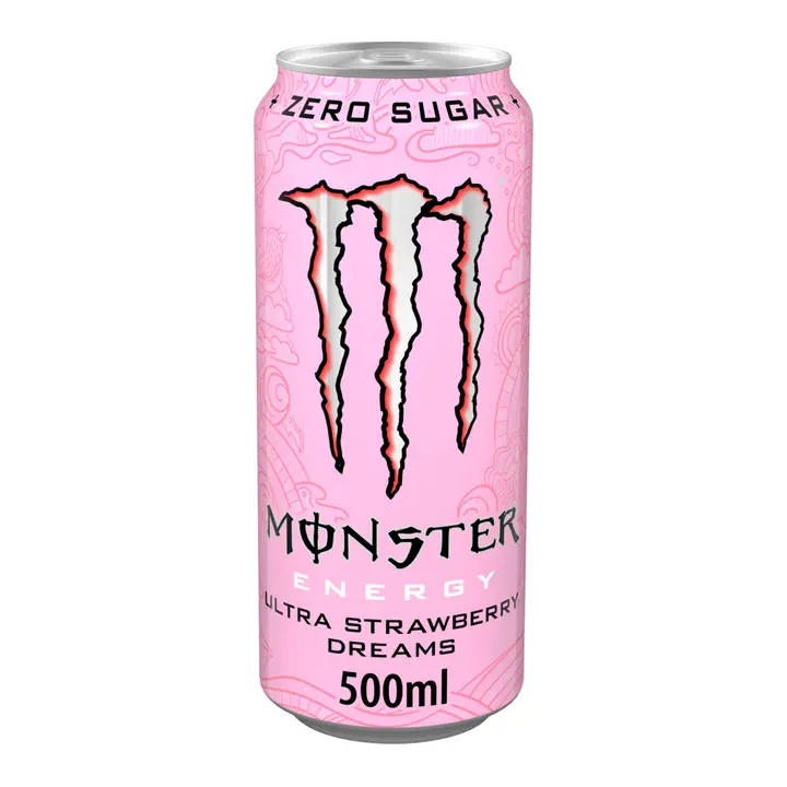 Monster Energy Ultra Strawberry Dreams energiajuoma tlk 0,5 L