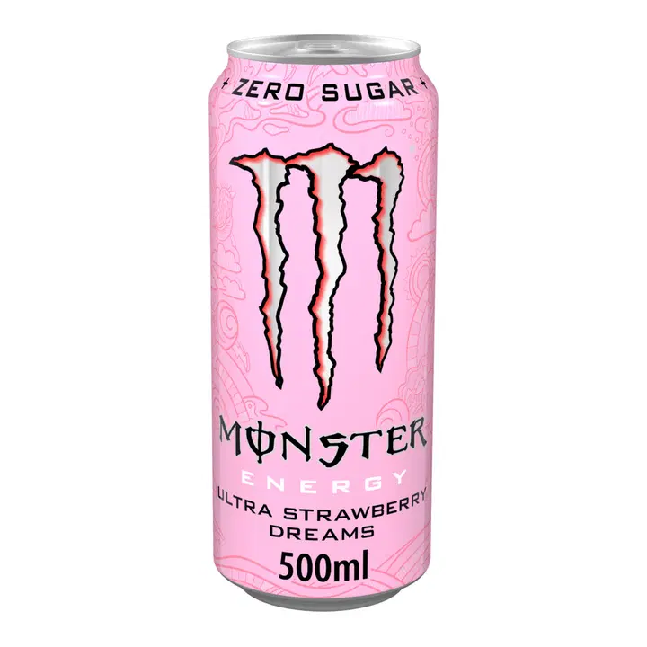 Monster Energy Ultra Strawberry Dreams energy drink tlk 0,5 L