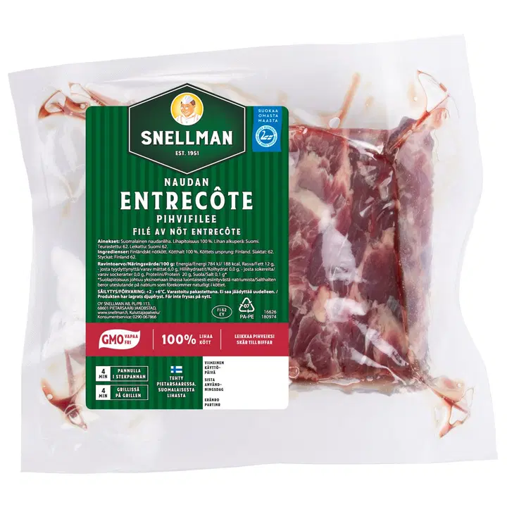 Snellman Naudan entrecoté pihvifilee n1kg