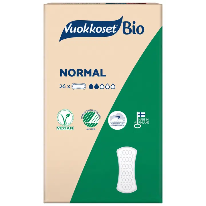 Vuokkoset Bio Normal pikkuhousunsuoja 26 kpl