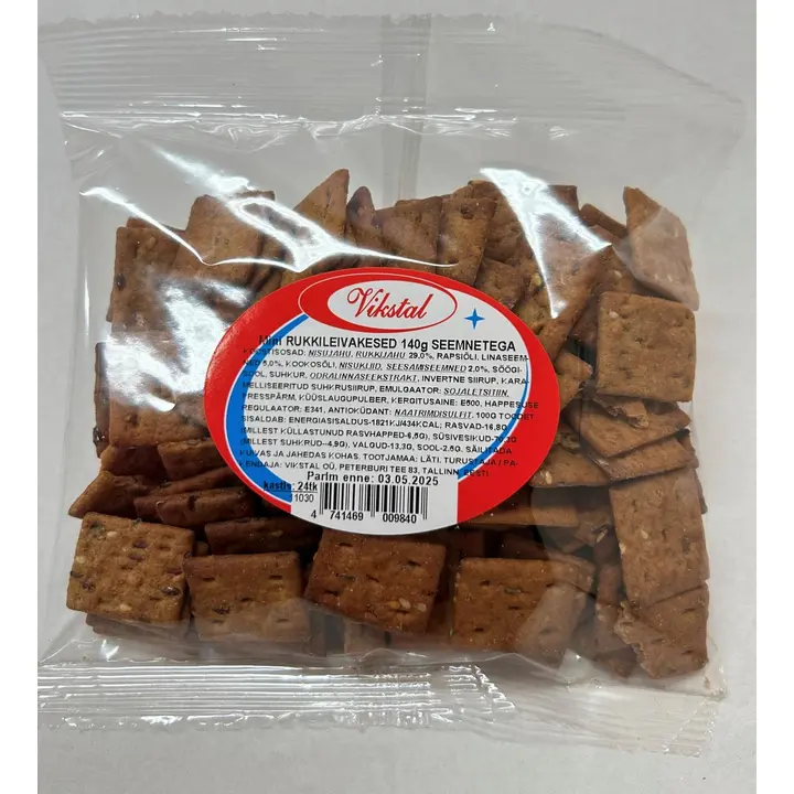 Vikstal mini rukkileivakesed seemnetega 140g