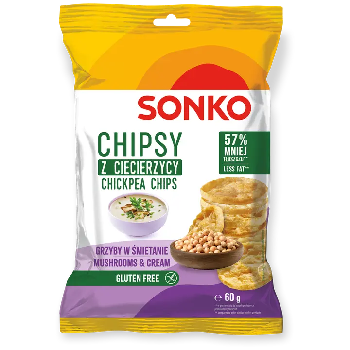 Sonko kikerhernekrõpsud seene ja hapukoorga  60g