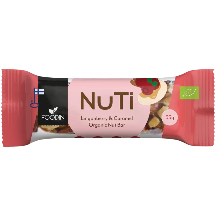 FOODIN NUTI BAR PUOLUKKA-KINUSKI 35G LUO
