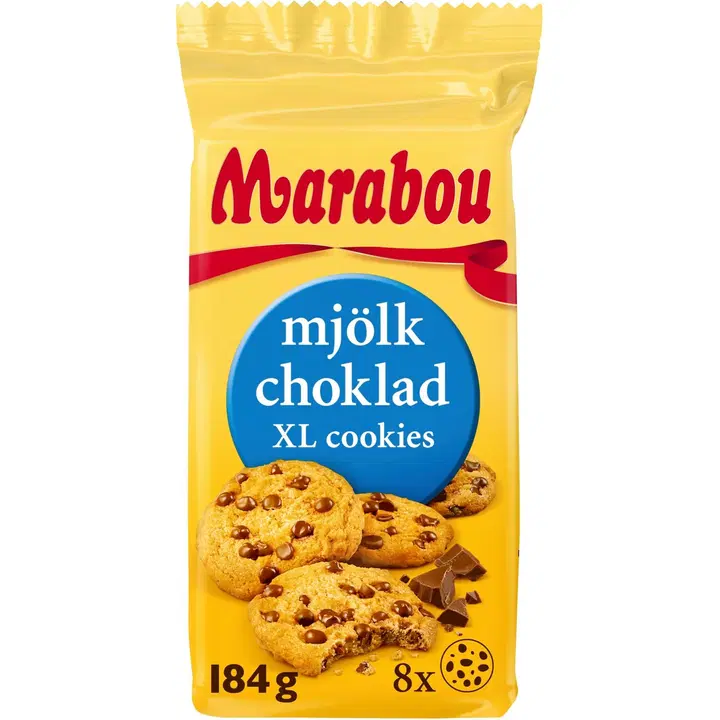 Marabou Mjölk Choklad XL Cookies 184g