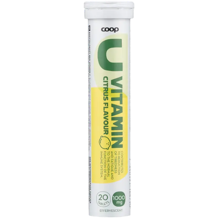 Coop C-vitamiini 1000mg Citrus poretabletti 20 kpl