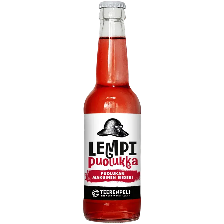 Teerenpeli Lempi Puolukka siideri 4,5% 0,33l kertalasipullo