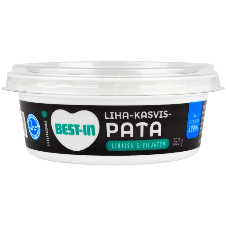 Best-In Liha-kasvispata koiran tuoreruoka 260g