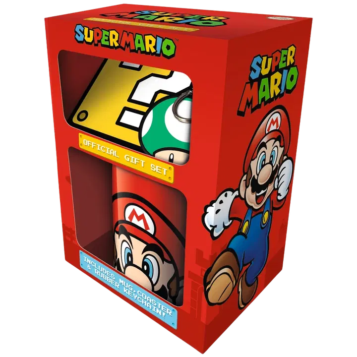 Super Mario kinkekomplekt (kruus, võtmehoidja)