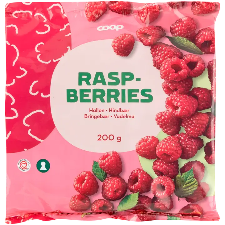 Coop vadelma 200 g pakaste