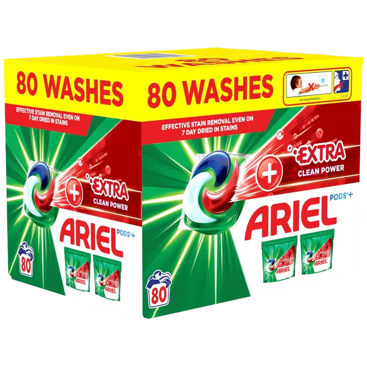 Geelkapslid Ariel Extra Clean 80tk