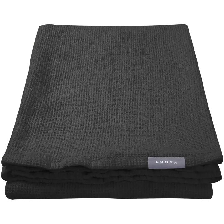 Luhta Home käsipyyhe Vohveli 50x70 musta