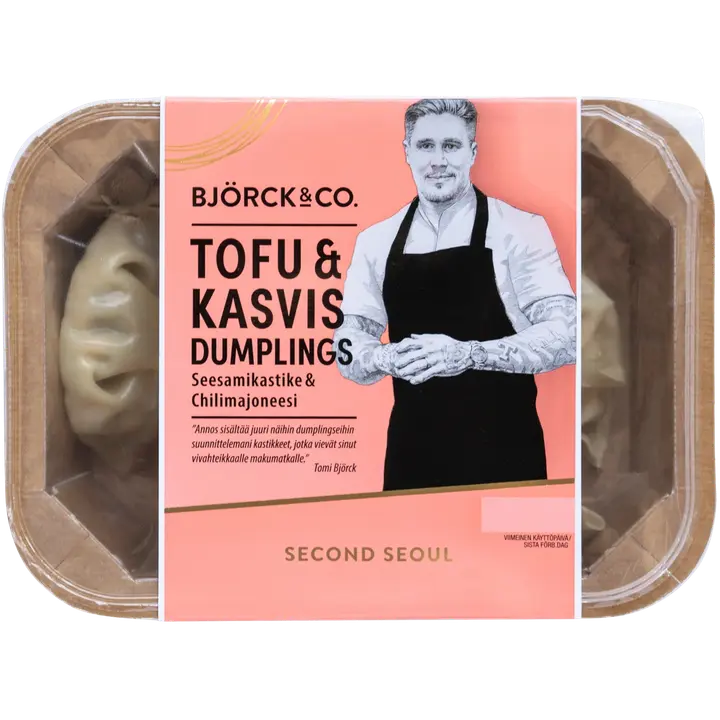 Björck&Co Tofu Kasvis Dumplings Seesamikastike & Chilimajoneesi 180 g