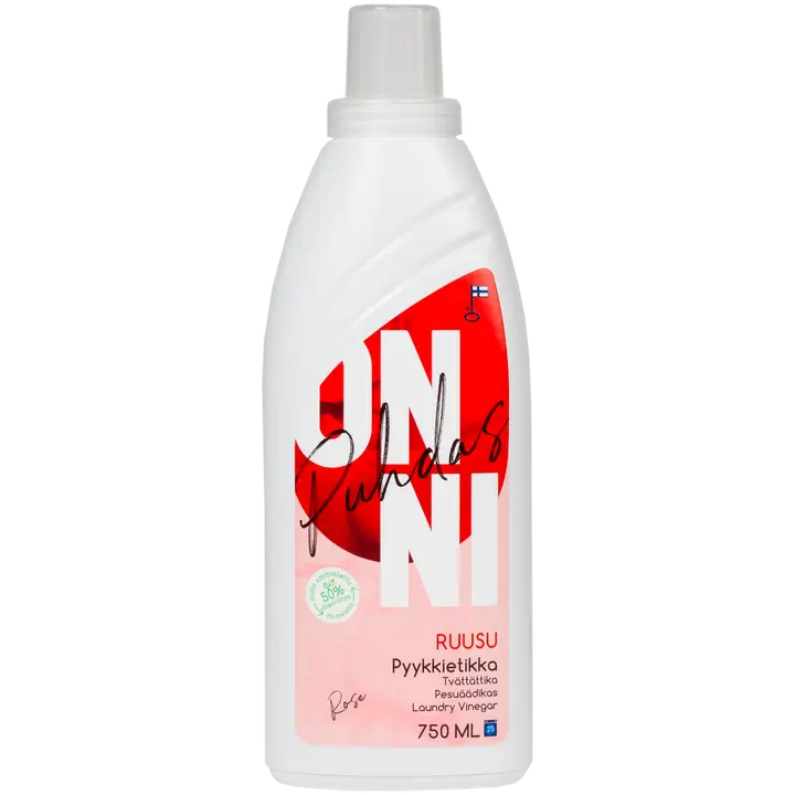 Puhdas ONNI Pyykkietikka Ruusu 750 ML