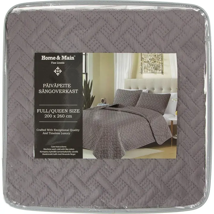 Päevatekk Basket 200x260 cm, hall