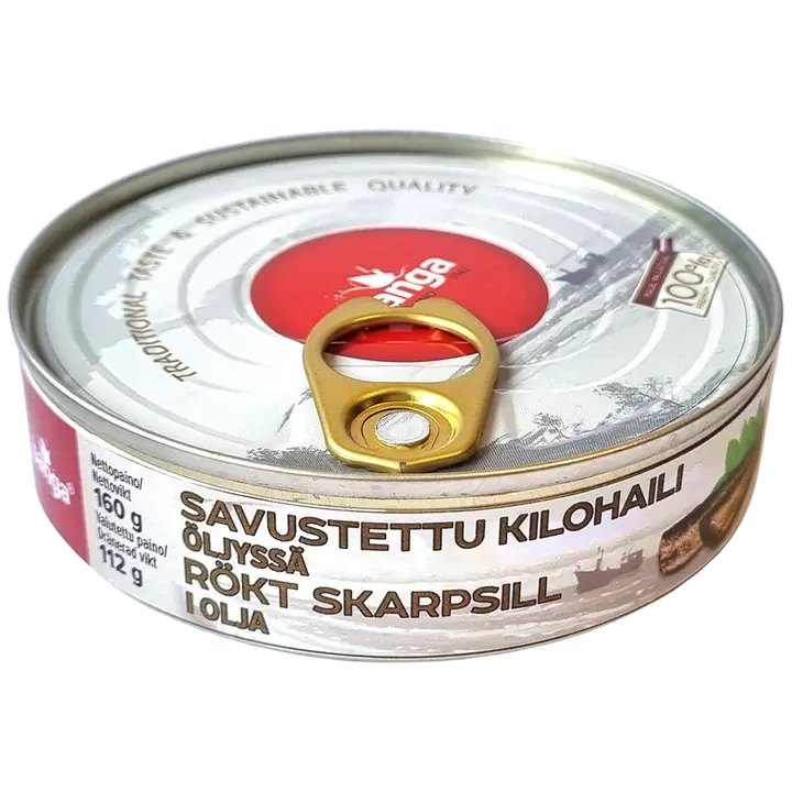 Savustettu kilohaili öljyssä 160/112g