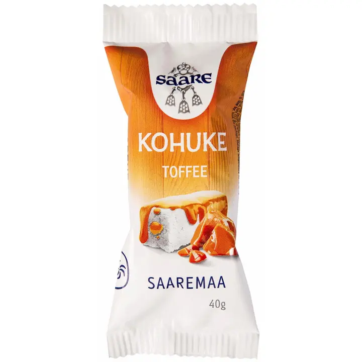 Saare rahkis rahkapatukka  toffetäytteellä ja toffeekuorrutteella 40 g