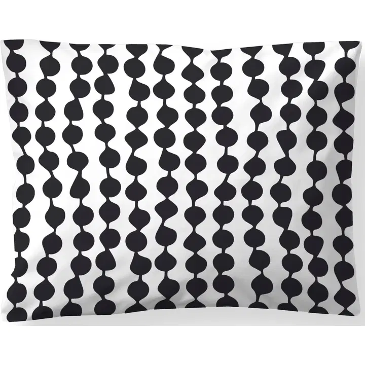 Finlayson tyynyliina Pampula pieni musta/valkoinen 50x60cm