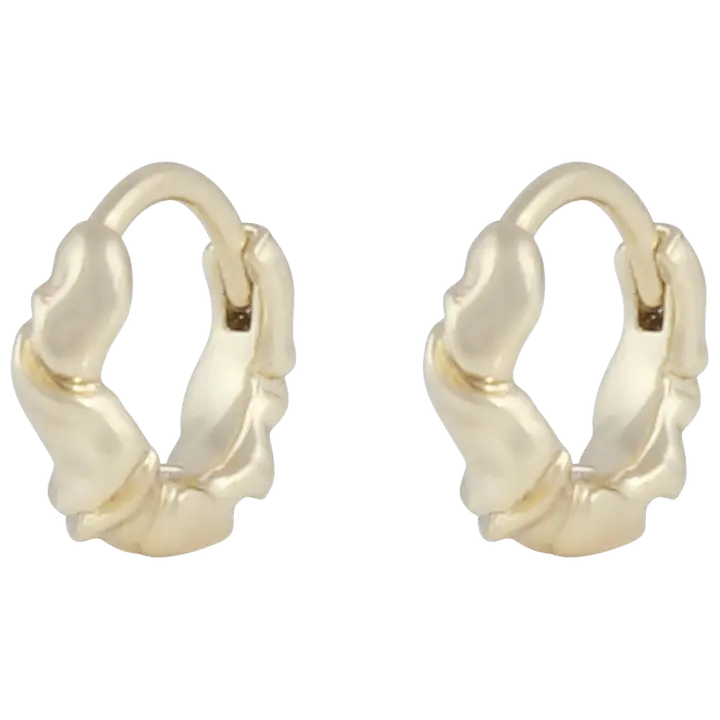 SNÖ of Sweden Wave pieni rengaskorvakoru kulta