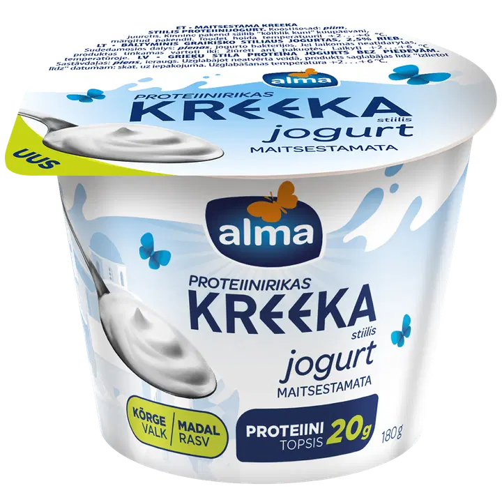 Alma kreeka stiilis proteiinijogurt maitsestamata, 180 g