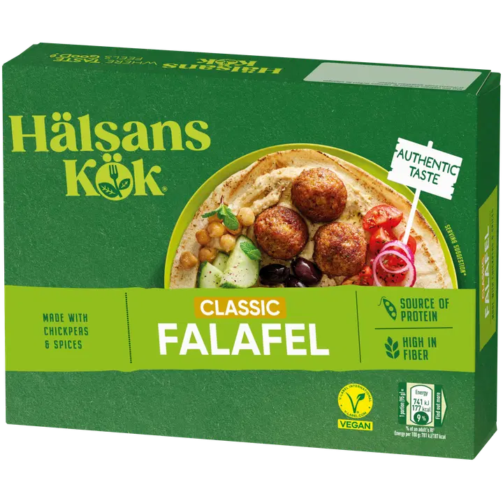 Hälsans Kök 300g Falafel, valmistettu kikherneistä