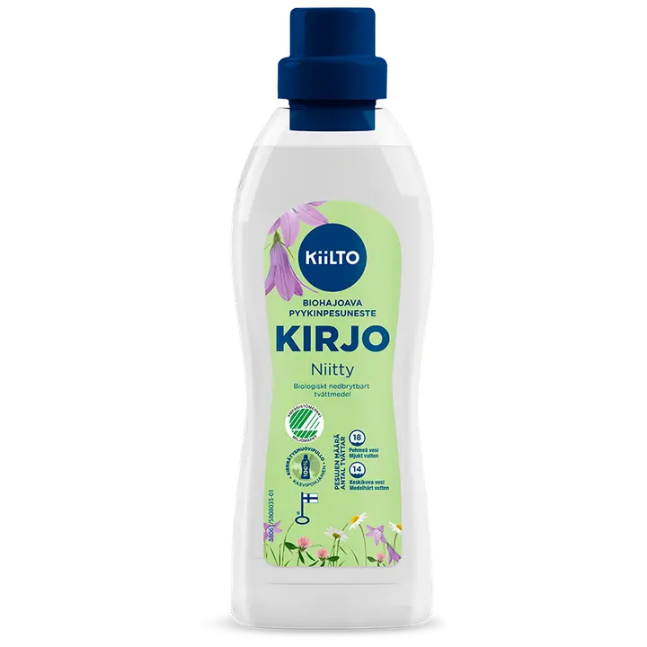 Kiilto Kirjo biohajoava pyykinpesuneste Niitty 720 ml