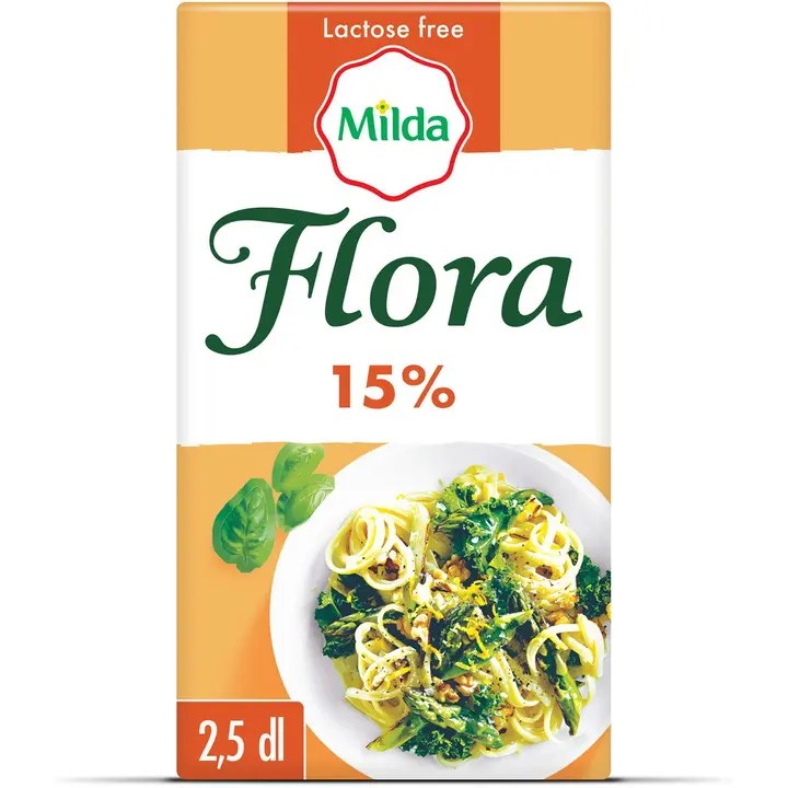 Flora by Milda Ruoka 15% laktoositon 2,5 dl