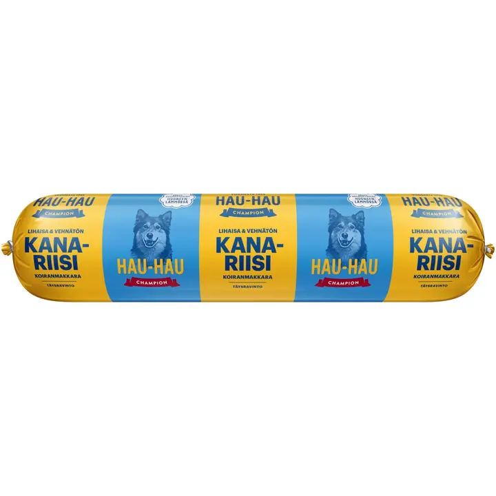 Hau-Hau Champion Koiranmakkara kana-riisi täysravinto 800 g