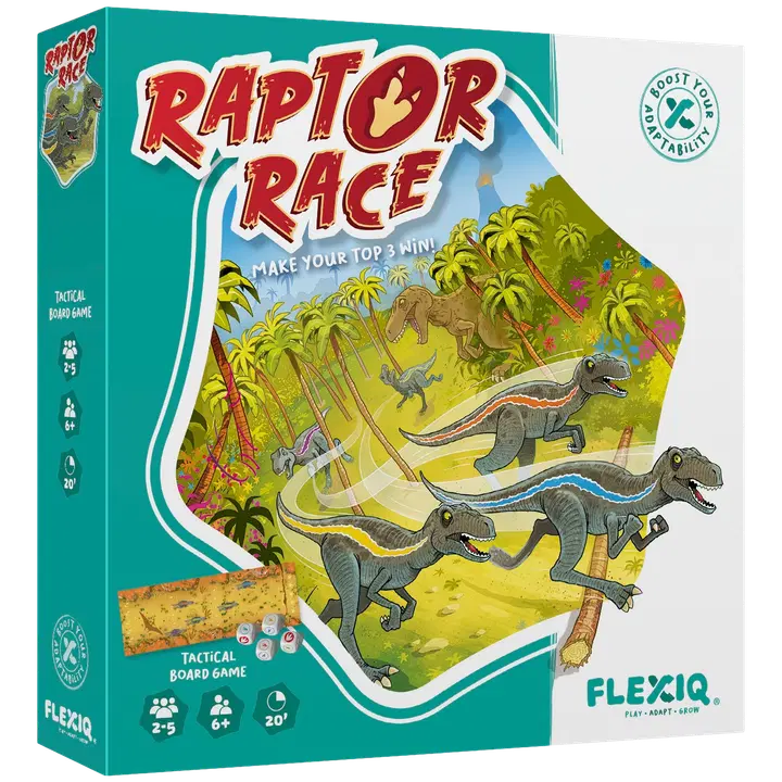 Flexiq lautapeli Raptor race