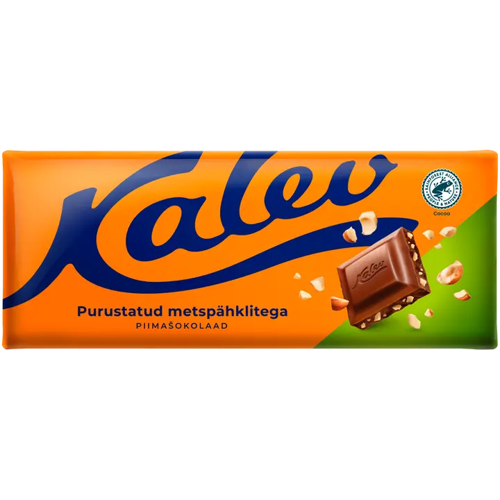 Kalev piimašokolaad purustatud metspähklitega 200g