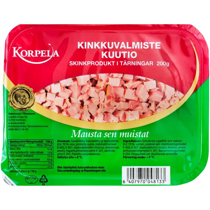 Korpela Kinkkuvalmistekuutio 200g