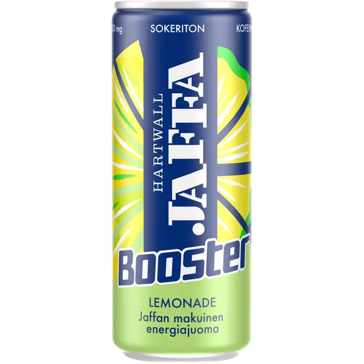 Jaffa Booster Lemonade sokeriton energiajuoma 0,33 l