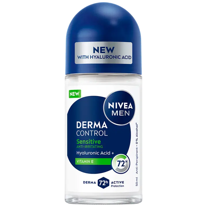 NIVEA MEN 50ml Derma Control Sensitive Deo Roll-on -antiperspirantti