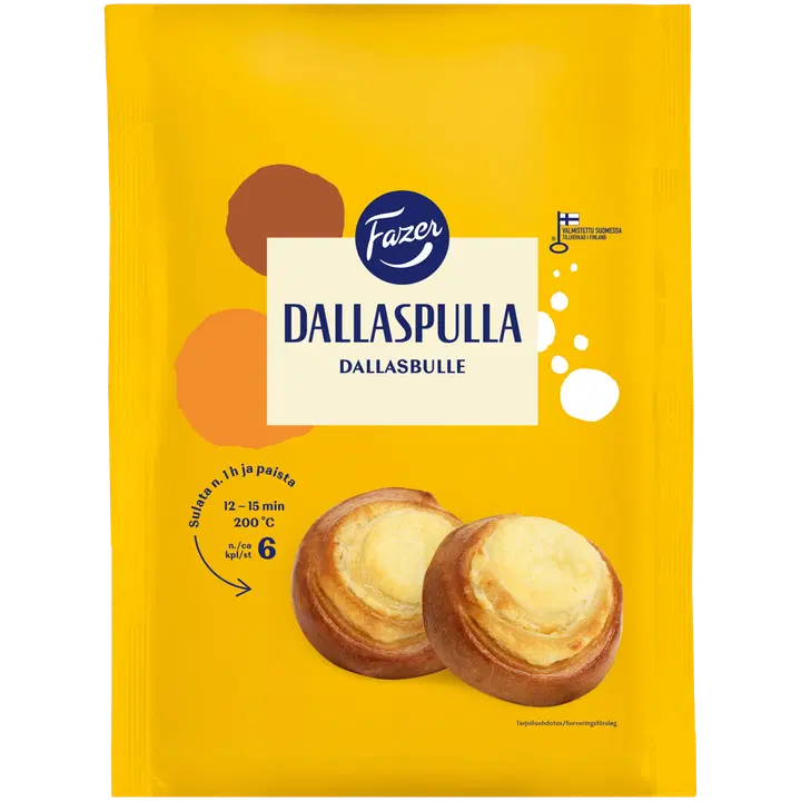 Fazer Dallaspulla 6kpl 582g, raakapakaste