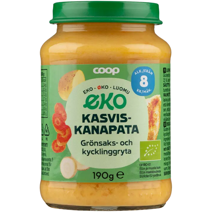 Coop Eko kasvis-kanapata 190g 8kk