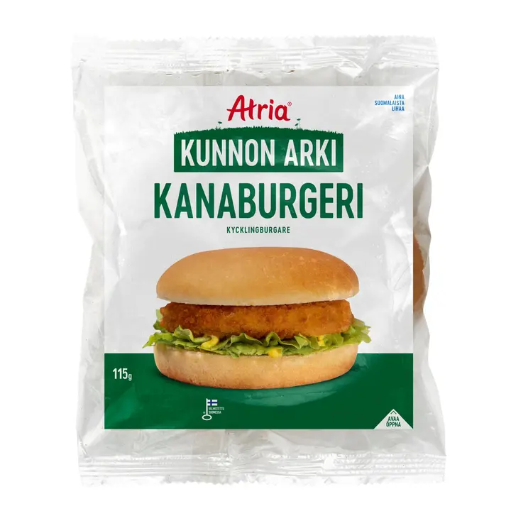 Atria Kunnon Arki Kanaburgeri 115g