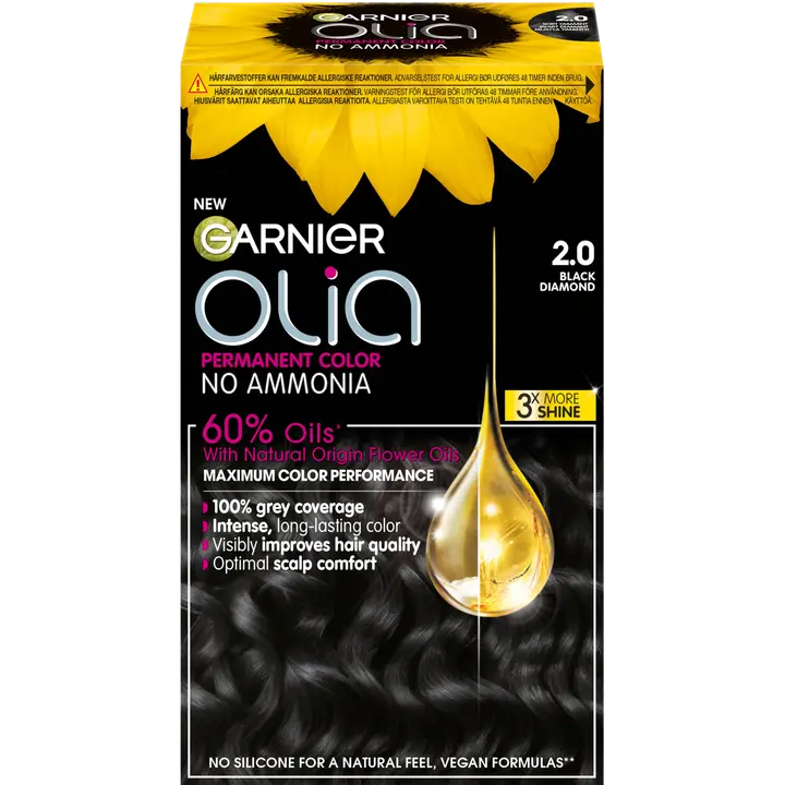 Garnier Olia 2.0 Black Diamond kestoväri 174ml