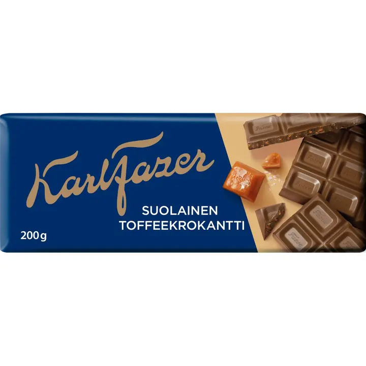 Karl Fazer suolainen toffeekrokantti suklaalevy 200g