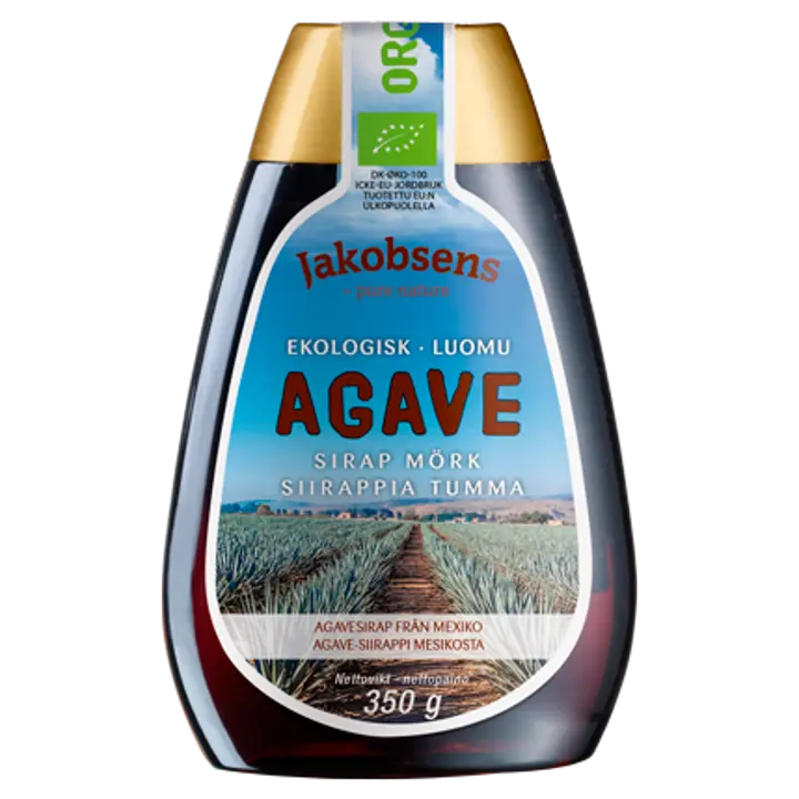 Jakobsens 350g agavesiirappi tumma luomu