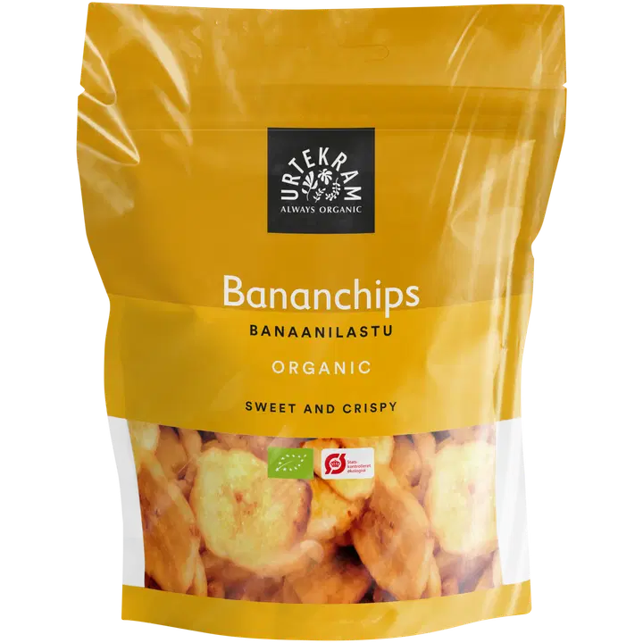 URTEKRAM Luomu Banaanilastu 100g