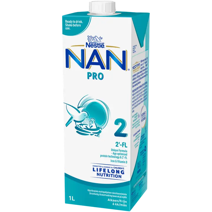 Nestlé Nan 1000ml Pro 2 maitopohjainen käyttövalmis vierotusvalmiste