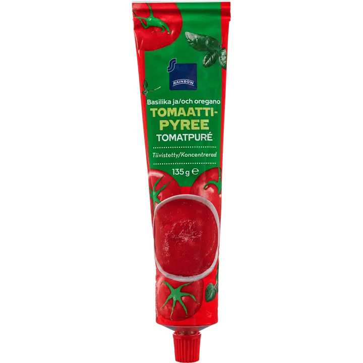 Rainbow tomattipyree basilika ja oregano 135 g