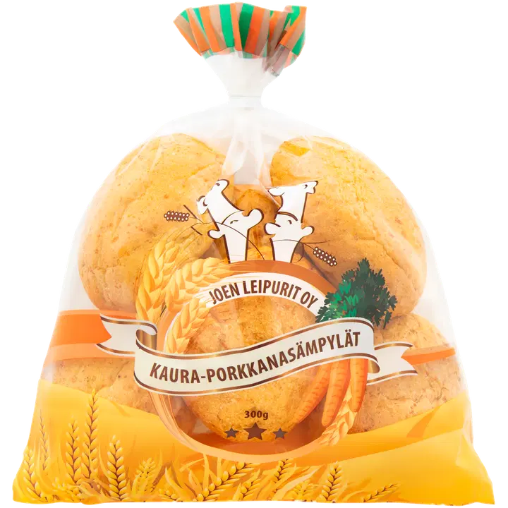 Joen Leipurit kaura-porkkanasämpylä 300 g